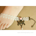 Wedding Bridal White Lace Anklet Crochet Beach Foot Jewelry